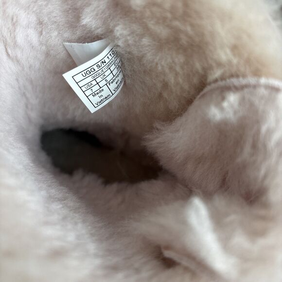 Women's UGG Boots Bailey Bow Gingham Seashell Pink Sz 7 Coquette 1101669 RARE! - Picture 14 of 16